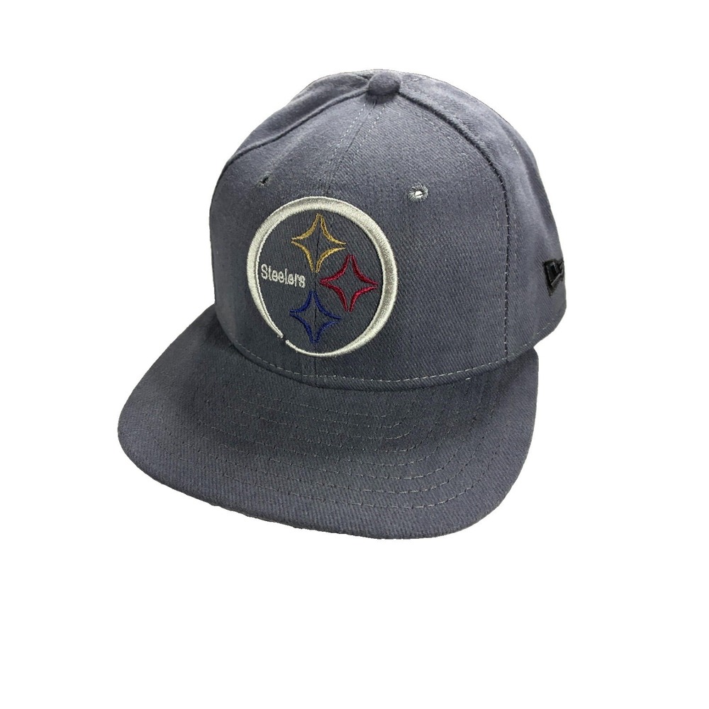 Vtg New Era Pittsburgh Steelers Hat Made in USA Brushed Cotton Strapback NWOT